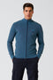 Full-zip Cotton and Tencel Sweater